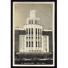 CIUDAD DE BUENOS AIRES ANTIGUA TARJETA POSTAL TEATRO OPERA